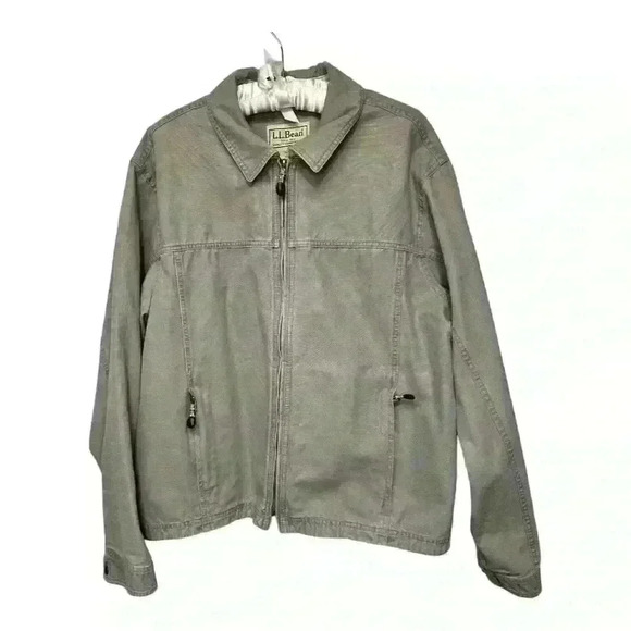 LL Bean 100% cotton Outdoor Jacket Field Camp Hunt Coat, size L - Picture 5 of 6
